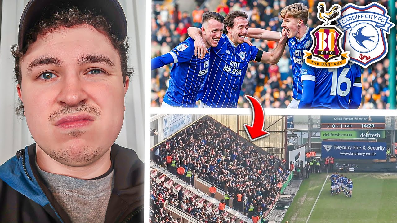 2,000 Away Fans GO MENTAL as Cardiff City BEAT Bradford City in HUGE PROMOTION SIX POINTER...
