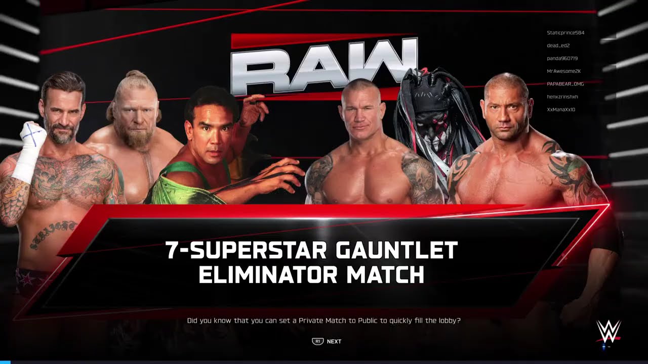 WWE 2K25 Monday Night WCA