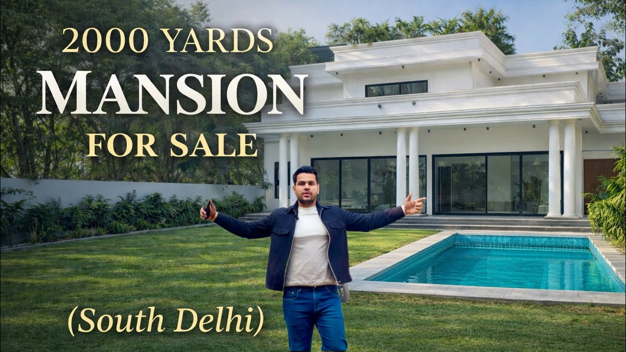 Inside Neo-Classical Luxury Mansion 2000 Yards Villa for Sale – South Delhi