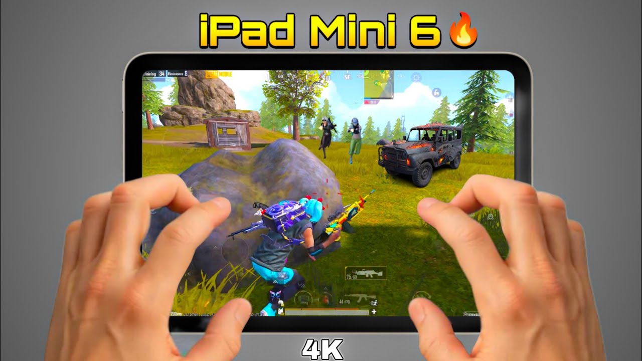 iPAD MINI 6 HANDCAM 2026🔥HD+Extreme PUBG Gaming Test🔥 iOS 26.1 - Livik Gameplay!