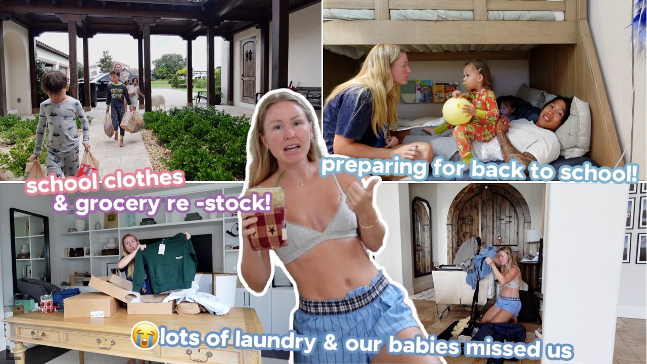 prepping for back to school, cleaning, new school clothes & grocery re-stock! 