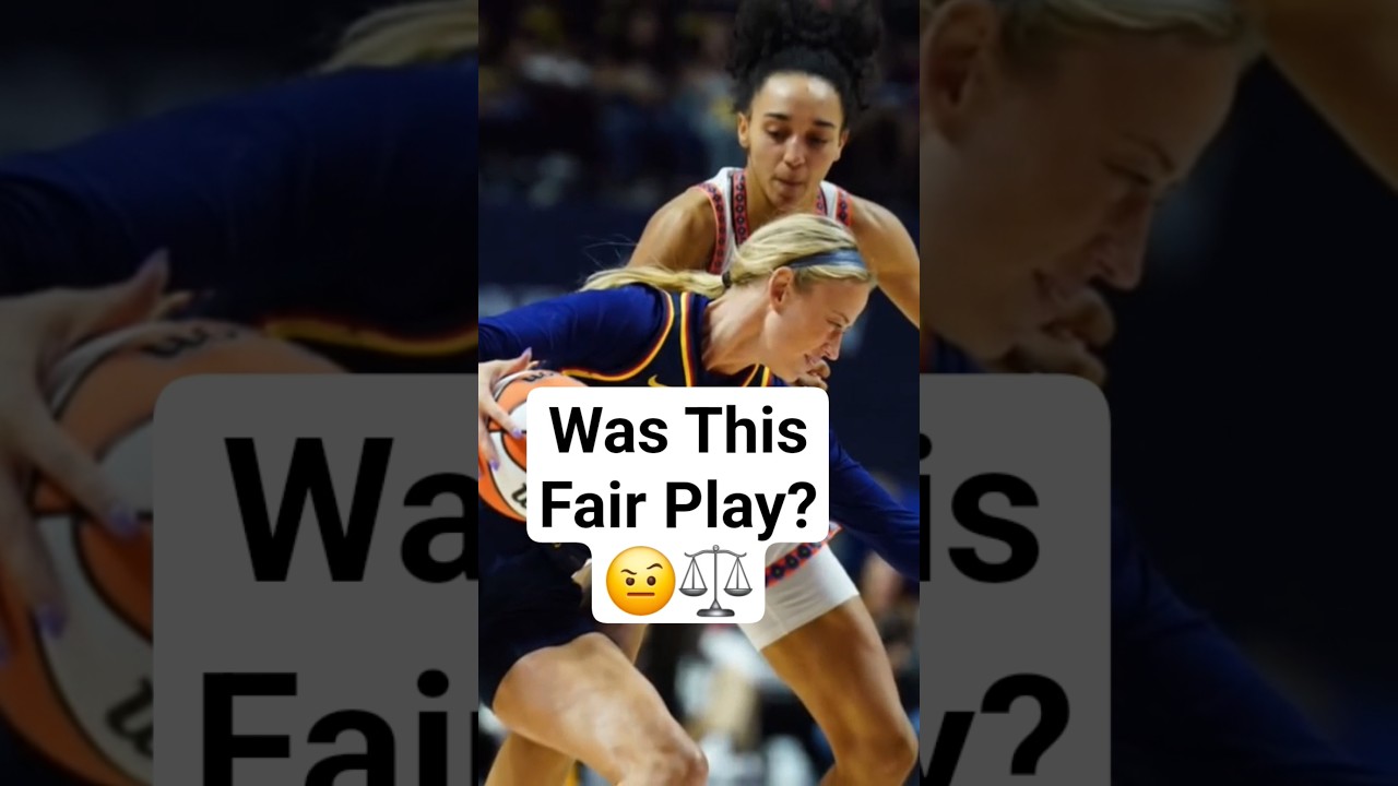 Was This Fair Play?#shorts #caitlinclark  #wnba  #SophieCunningham #WNBAControversy #IndianaFever