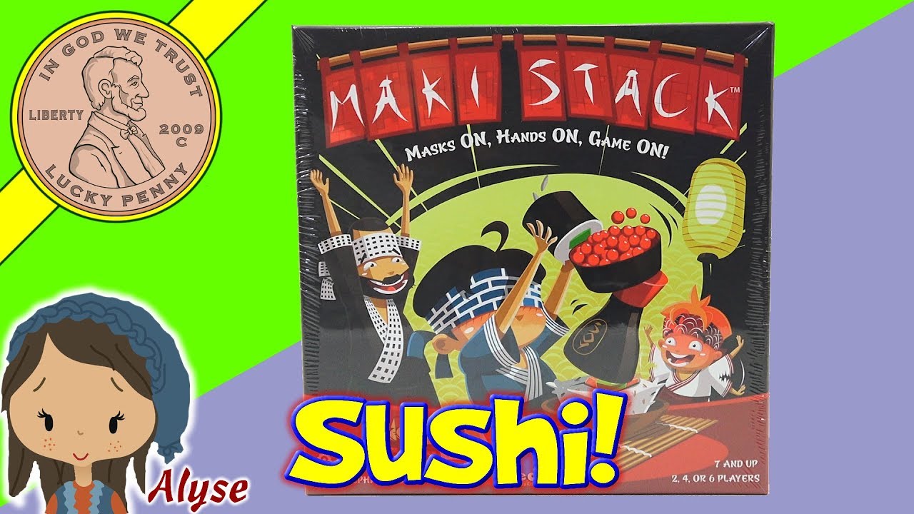How To Play The Game Maki Stack Sushi Stacking Family Game Review