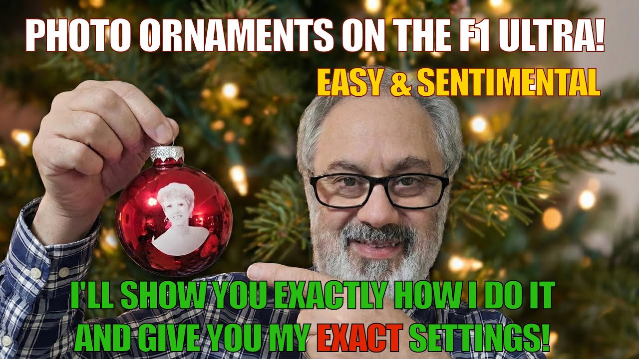 How I Turned Family Photos into MAGICAL Christmas Ornaments with a Laser! 🎄✨ (XTool F1 Ultra)
