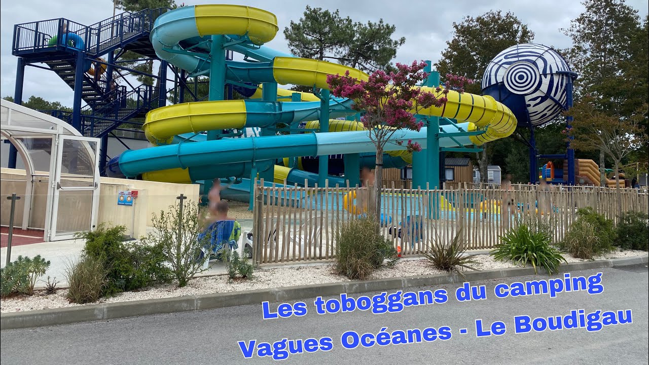 Je teste les toboggans du camping VaguesOcéanes - Le Boudigau
