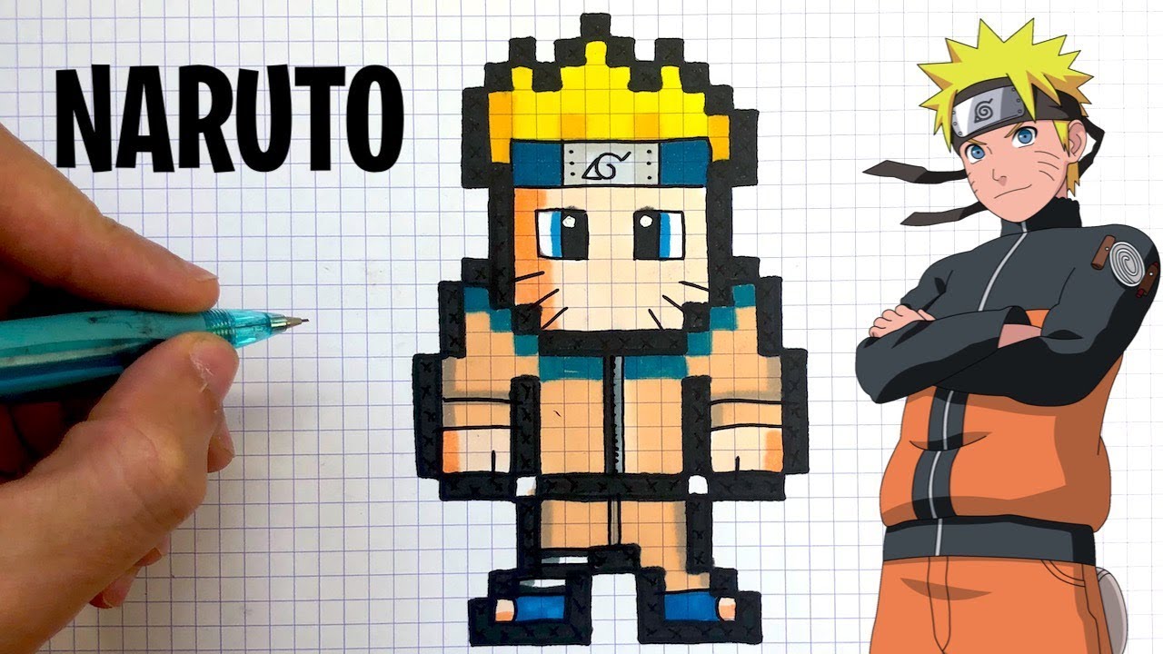 TUTO DESSIN PIXEL ART NARUTO !
