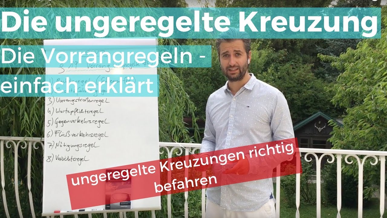 Die Vorrangregeln - ungeregelte Kreuzung