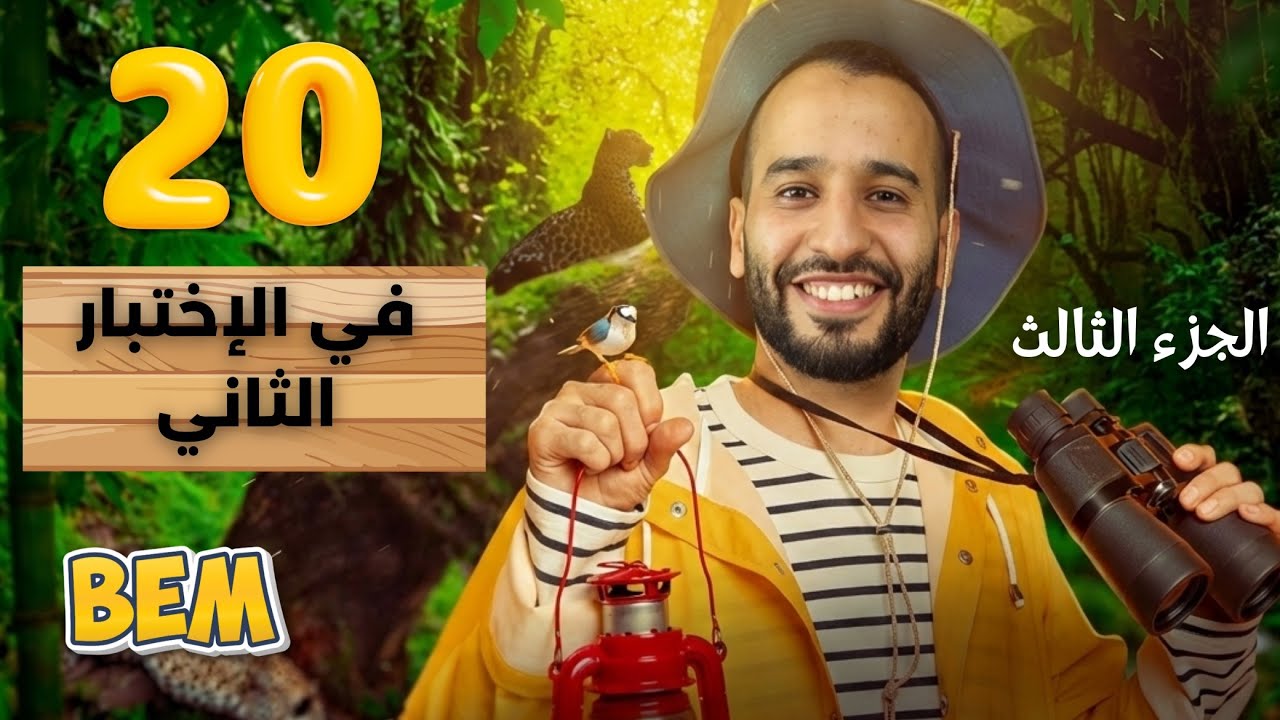 اقوى مراجعة للفرض و الاختبار للفصل الثاني بيام لغة انجليزية الجزء الثالت (3)  الرابعة متوسط