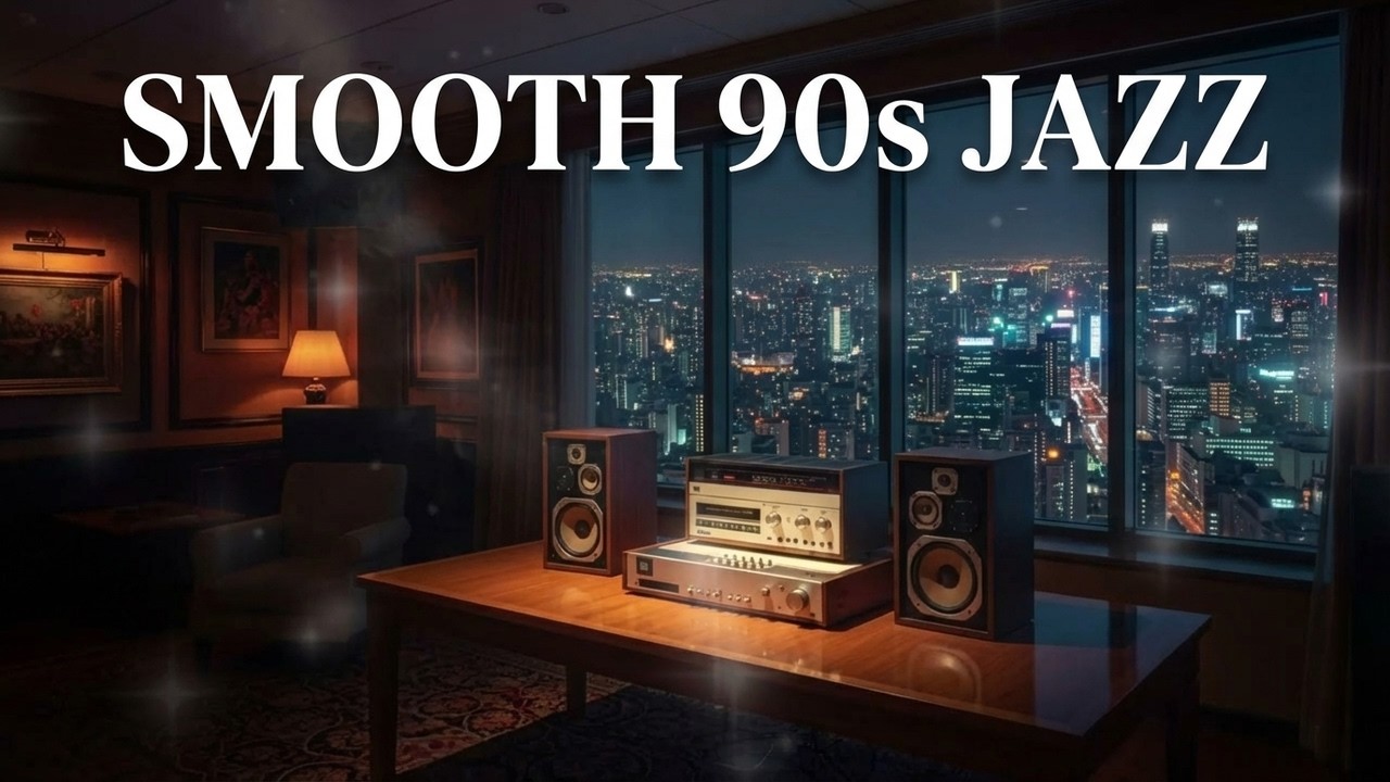 Smooth 90s Jazz Nights – 24/7 Cozy Lounge for Studying, Working & Dreamy Evenings