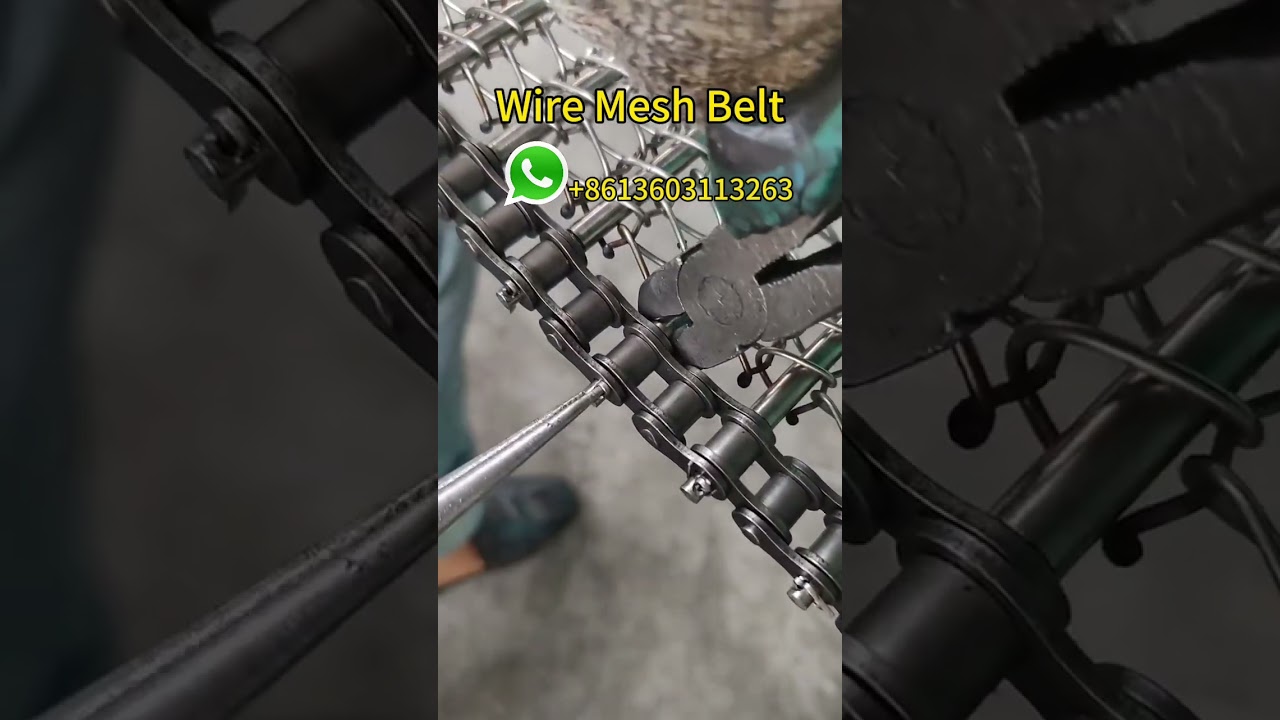 Revolutionize Your Conveyance with Custom Chain Driven Wire Mesh Belts #wirebelt #conveyorbelt