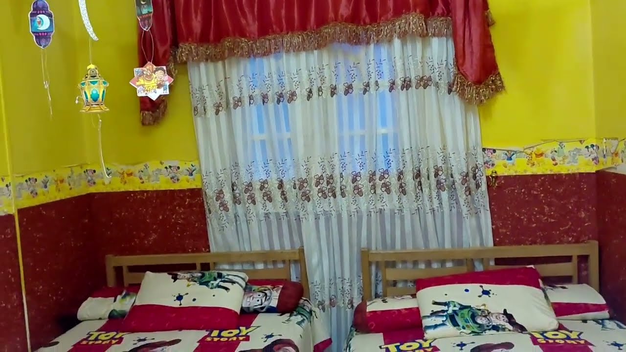 أجواء رمضان دخلت بيتنا 🌙 روتين تنظيف وتعليق الزينة في غرفة الأطفال 🌛