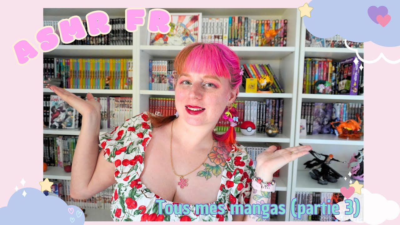 ASMR FR - Présentation de tous mes mangas - partie 3 (Les carnets de l’apothicaire, One Piece, …)