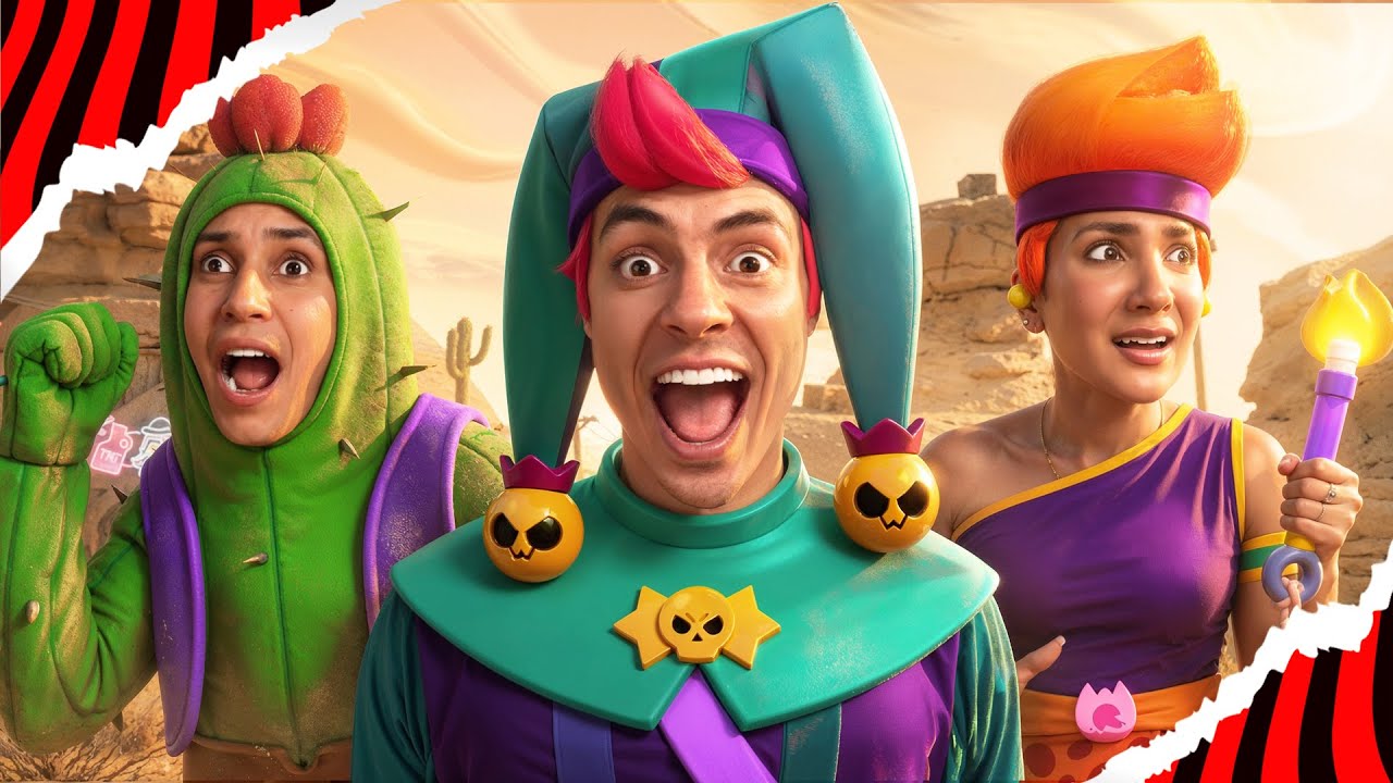 JOGUEI BRAWL STARS NA VIDA REAL!