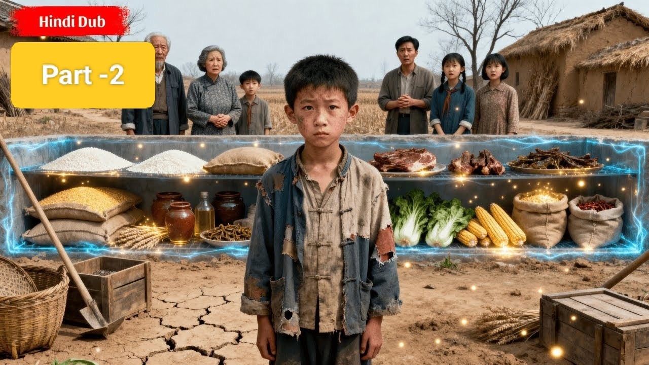 कड़ी-2【Hindi Dub】 गरीब गाँव का युवक, रहस्यमयी भंडार से बदली 1960 की भूख और किस्मत 🌾🔥