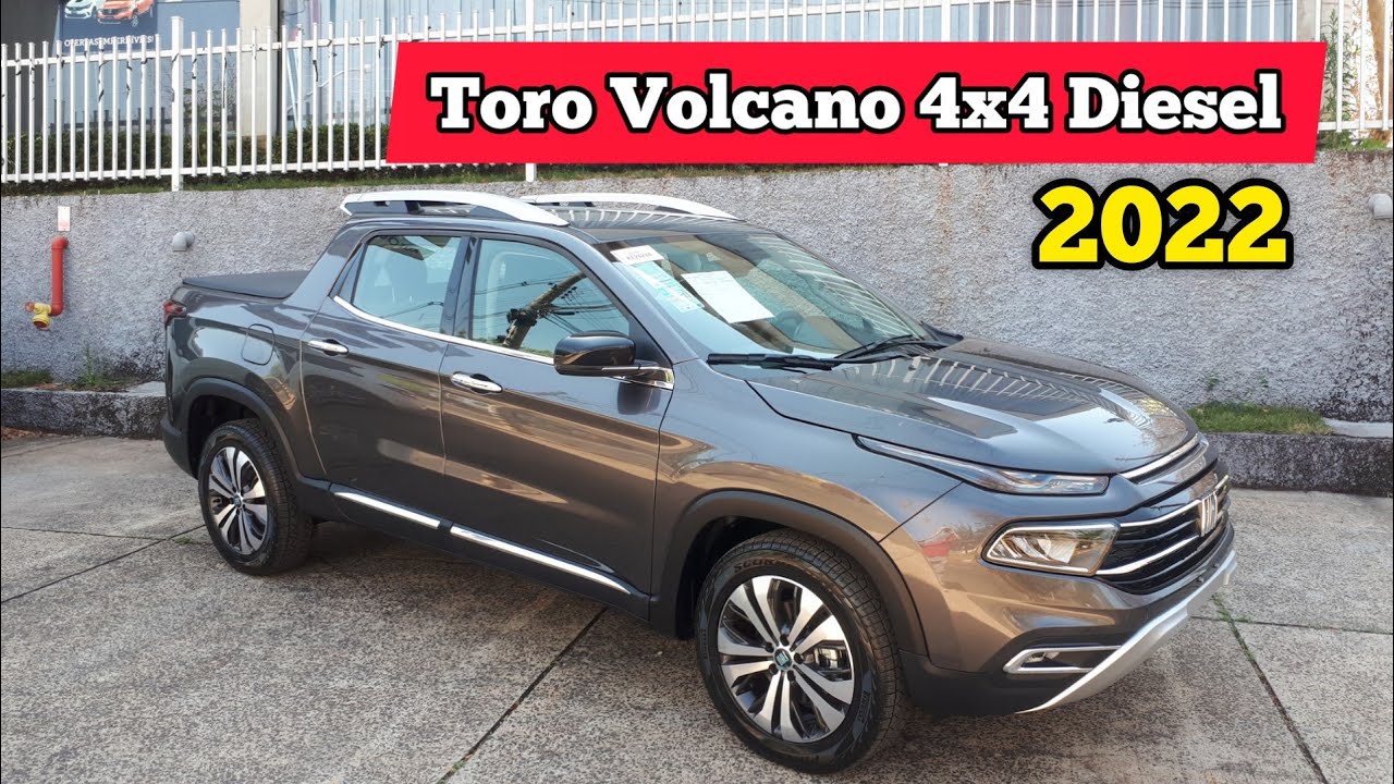 Fiat Toro 2022, Versão Volcano 4x4 Diesel, avaliação e preço.