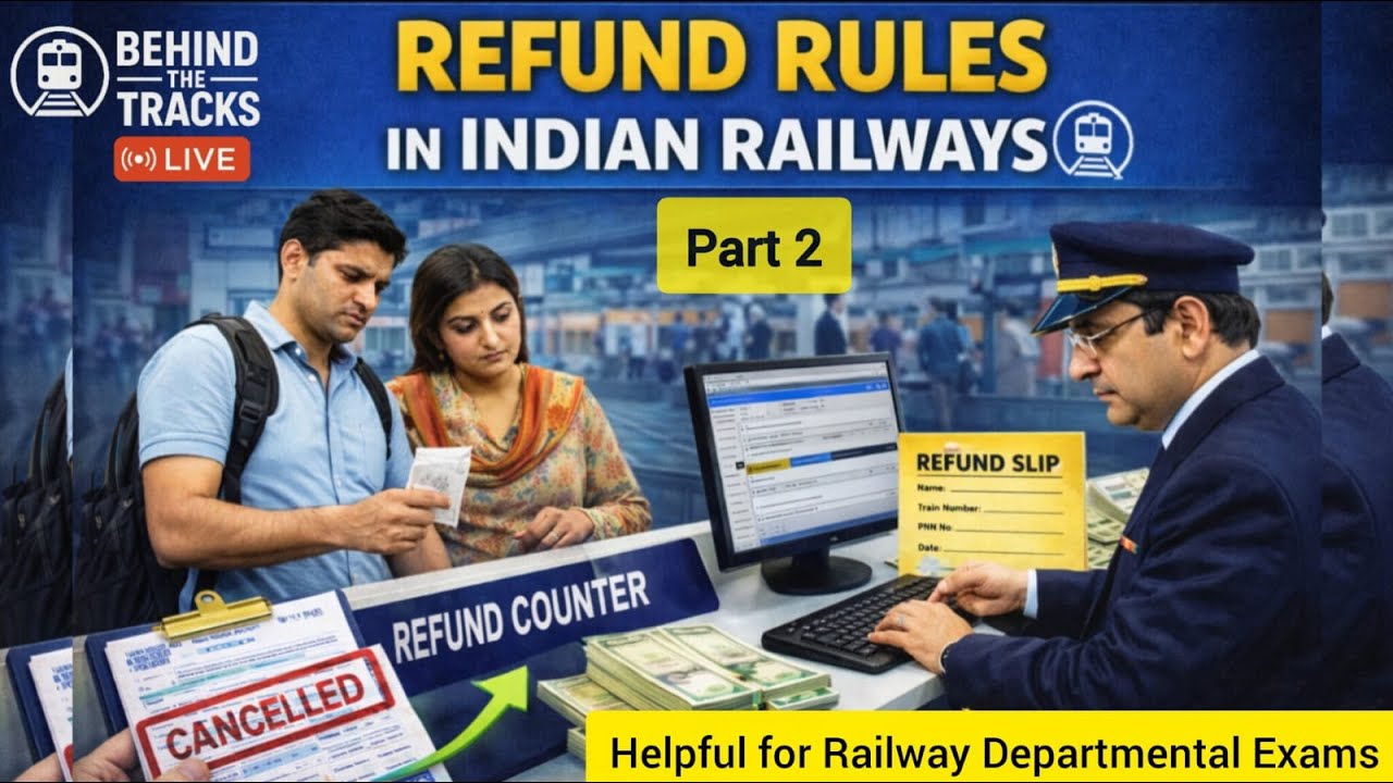 Part 2 Refund Rules in Indian Railways | GDCE/LDCE | ACM | CCTS | CCTC 