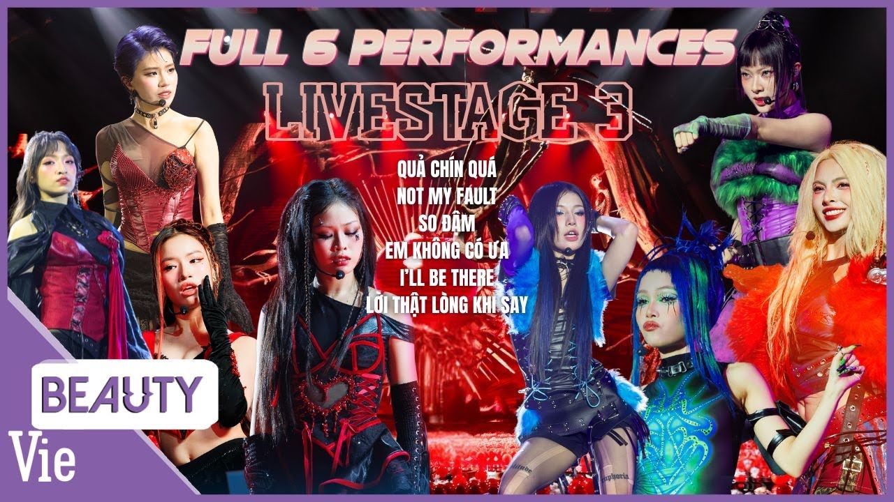 Full 6 tiết mục Livestage 3 ĐỈNH CỦA CHÓP của Em Xinh 