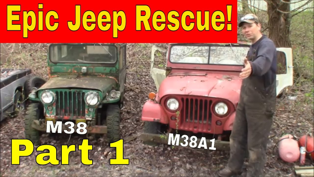 Epic Willys Army Jeep Rescue!:  Part 1  M38 and M38A1