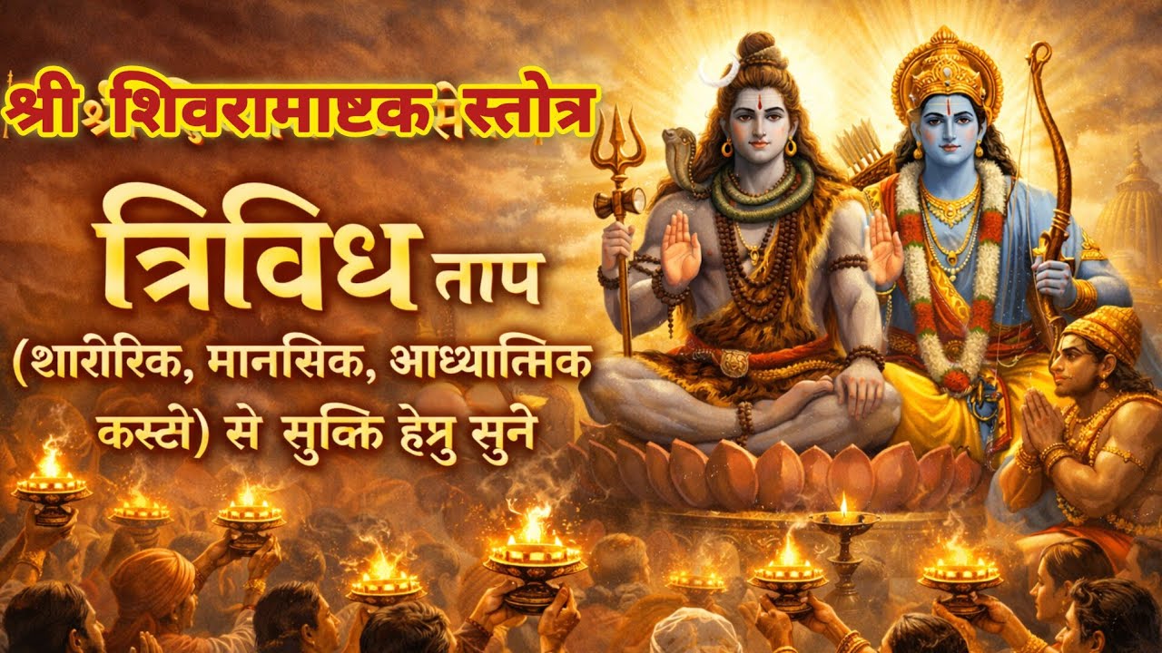 #श्रीशिवरामाष्टक स्तोत्र पाठ #Shri ShivaRam Ashtak Stotra #त्रिविधताप निवारण & कष्टों से मुक्ति 