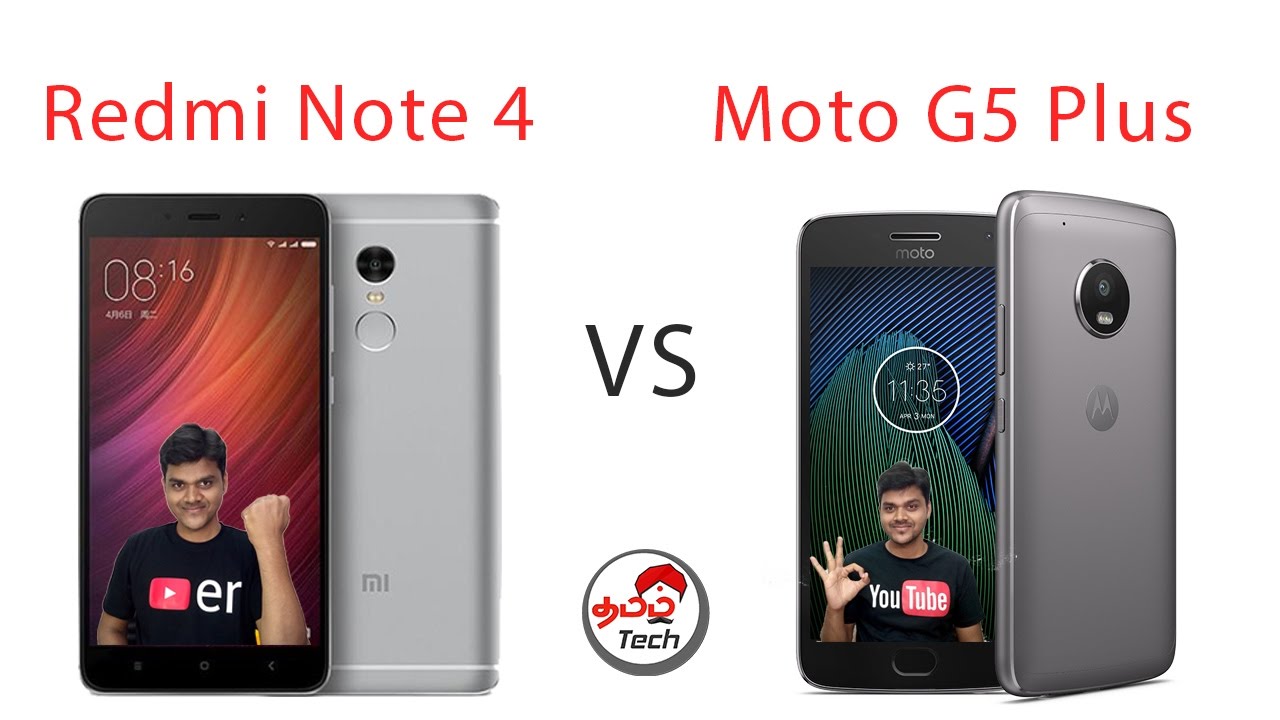 Redmi note 4 Vs Moto G5 Plus - Best Mobile ? with Camera Samples | Tamil Tech