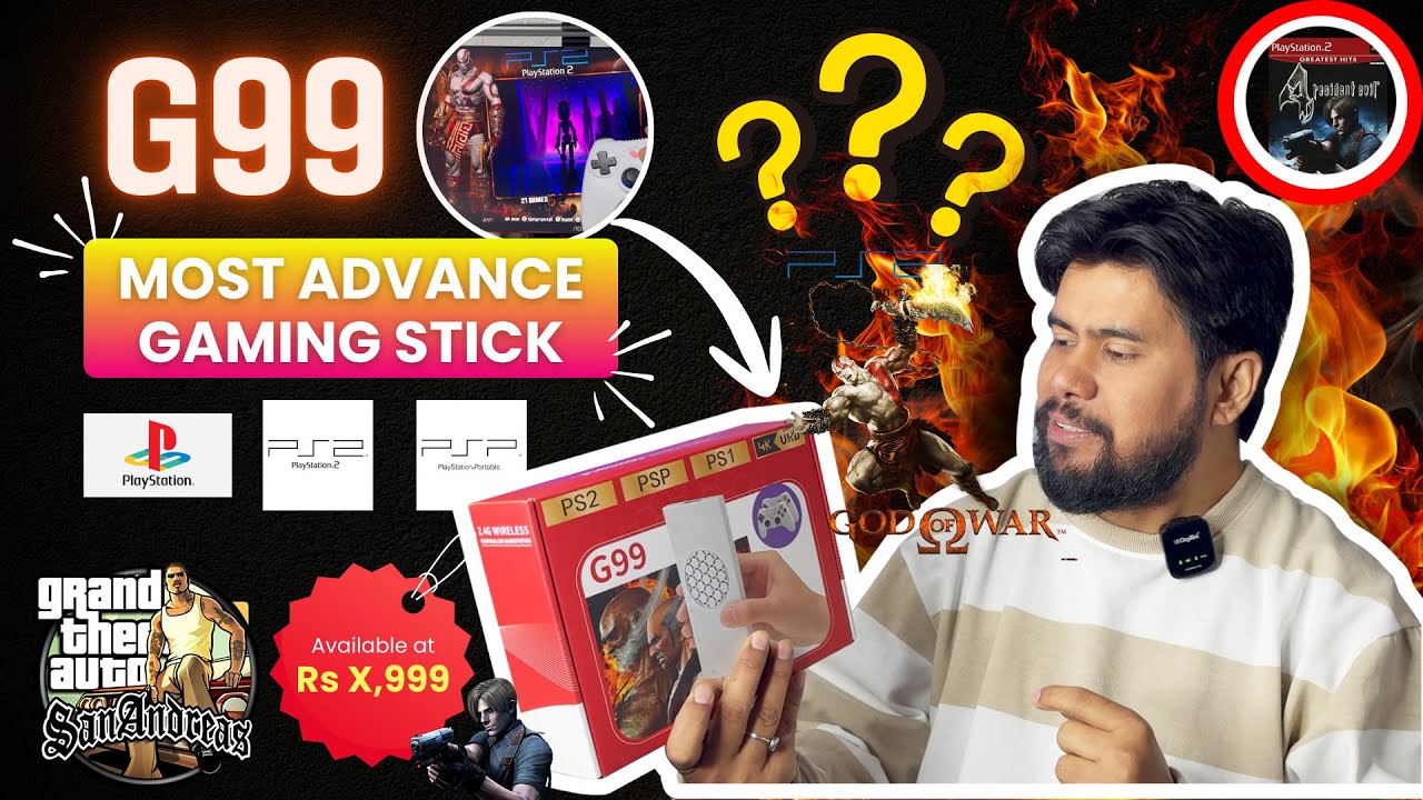 India’s First G99 Gaming Stick Review| PS2 Games Running Super Smooth! Most Powerful Budget Console?