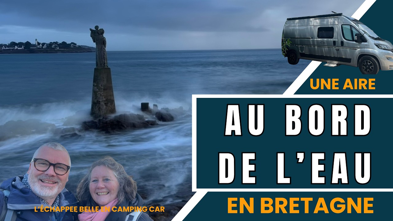Une aire au bord de l'eau en Bretagne