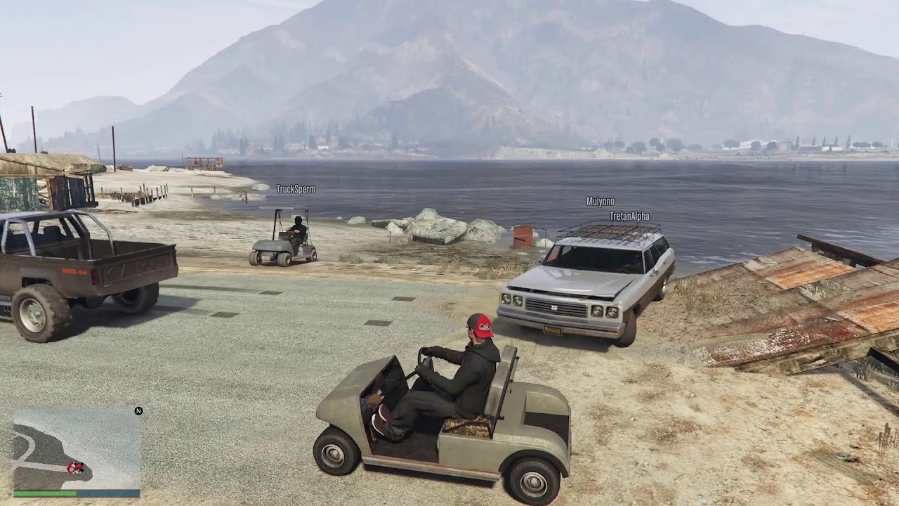 GTA V with homies :3