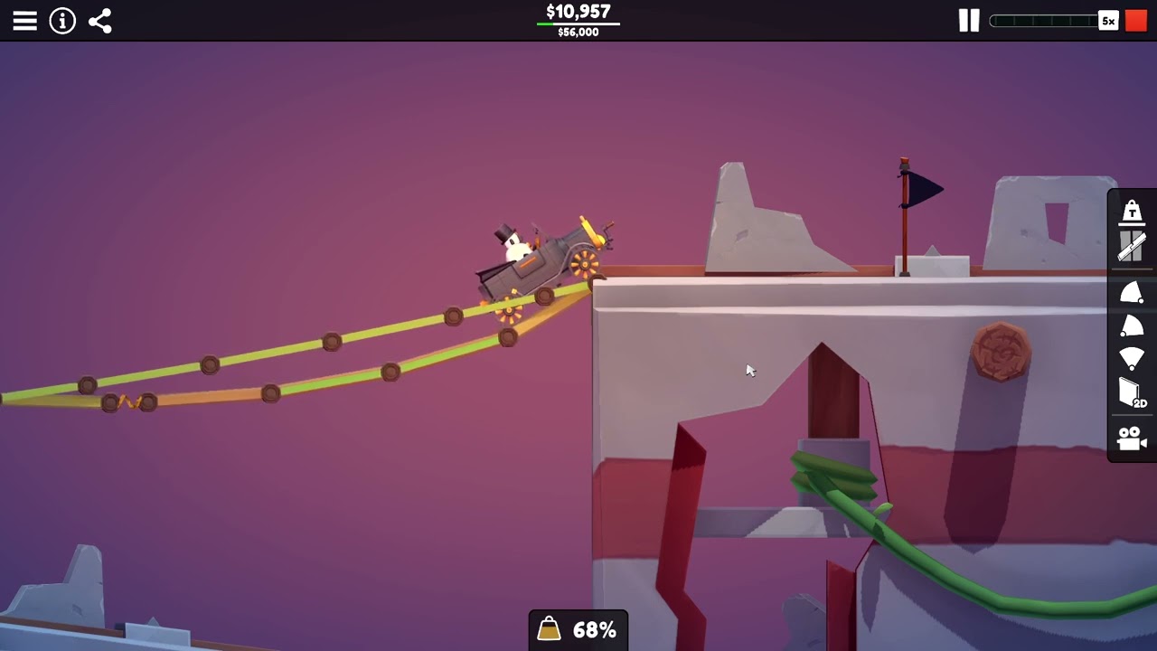 Poly Bridge 3 - LOWEST BUDGET SOLUTION of Forbidden Checkpoint, Forgetten Realm