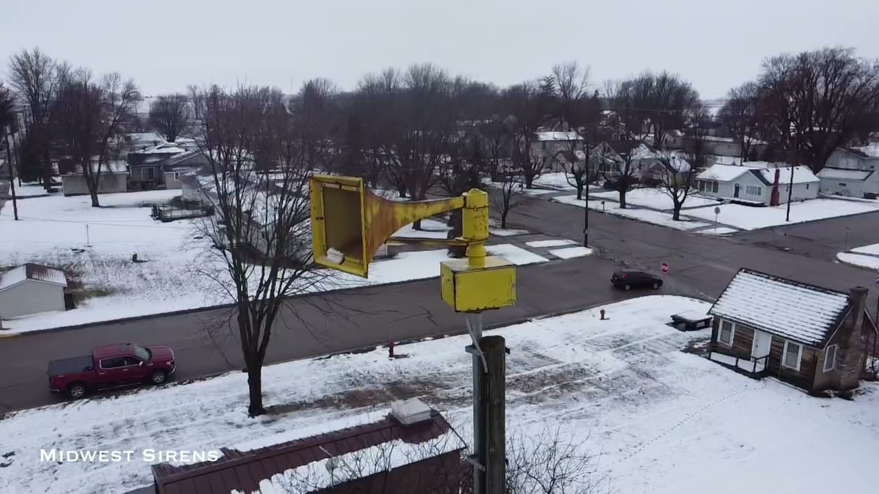 Federal Signal Thunderbolt 1000T Siren, Alert, Wanamingo, MN (Reversed Wired, Broken Rotator)
