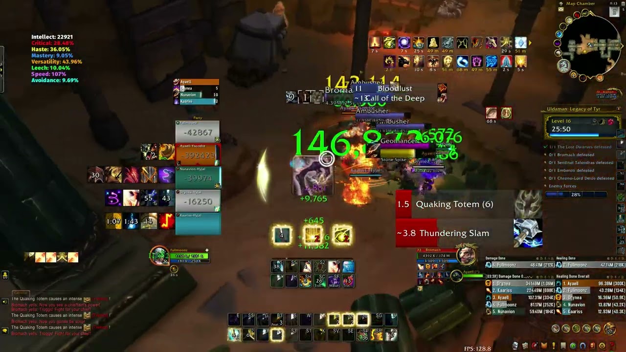 WOW DRAGONFLIGHT - HOLY PRIEST - Uldaman MYTHIC+ 16 - SEASON 4 - WEEK 9 Tyrannical