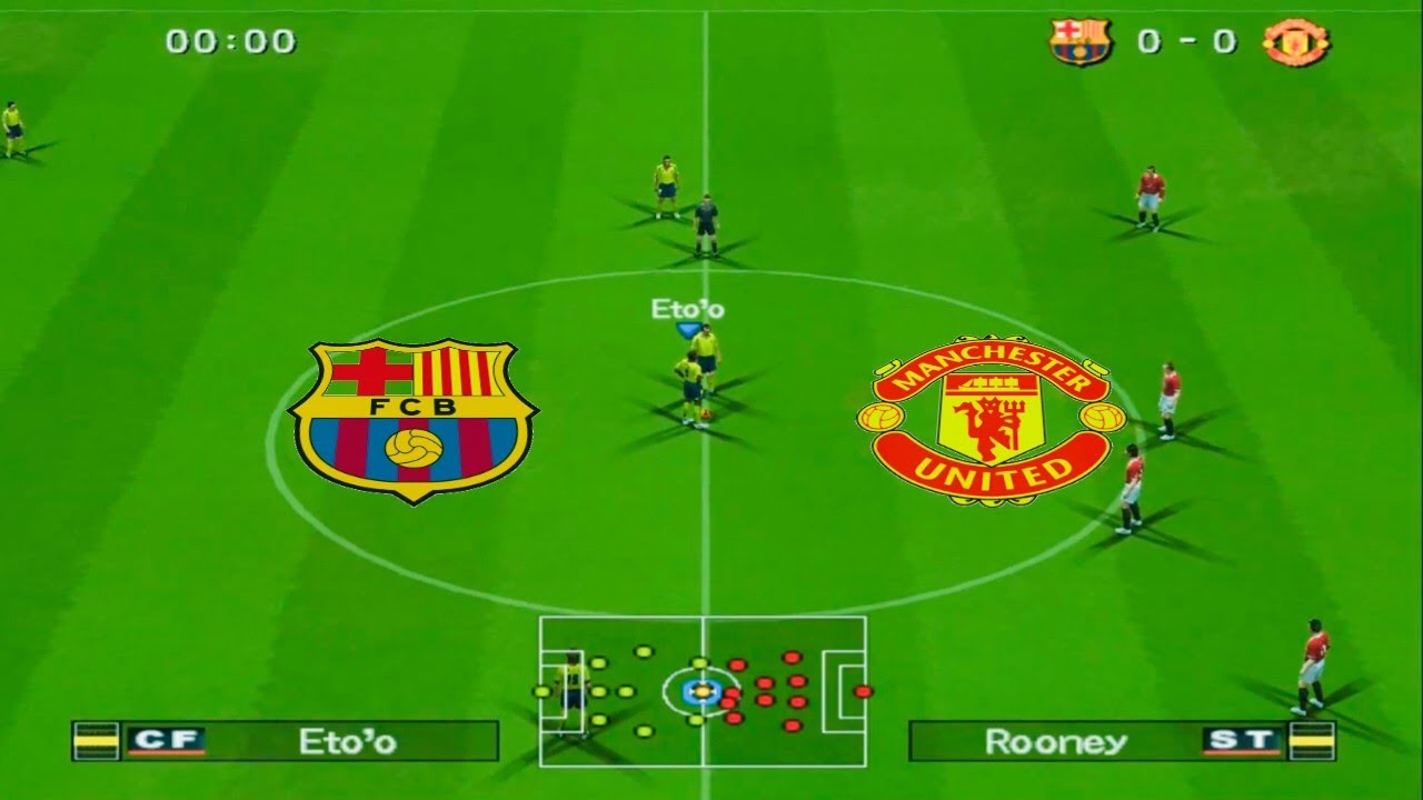 Winning Eleven 10 - Barcelona VS Manchester United I PS 2