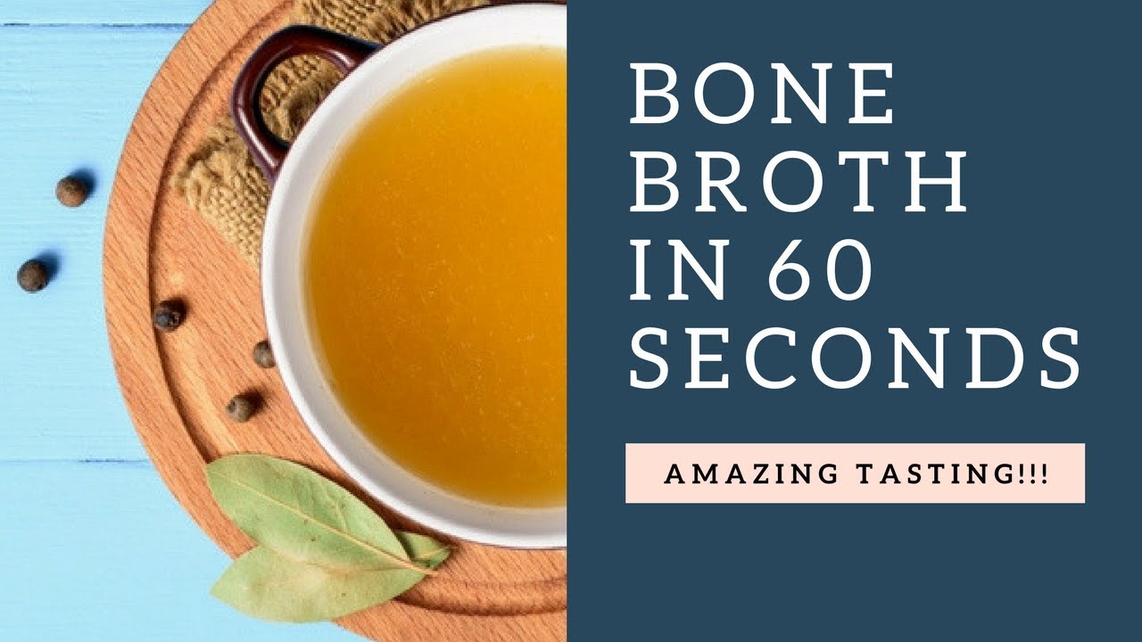 Bone Broth in 1 Minute 🍵
