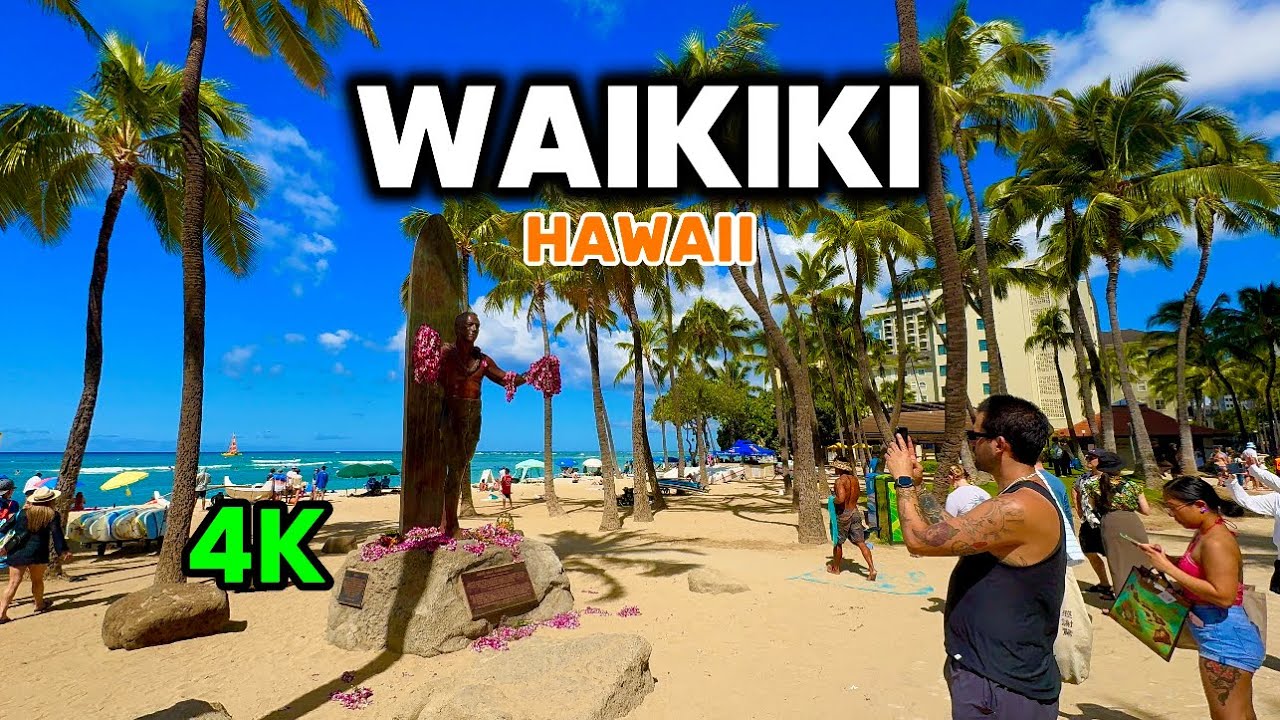 Exploring Waikiki in Honolulu Hawaii USA Walking Tour & Travel Vacation Guide