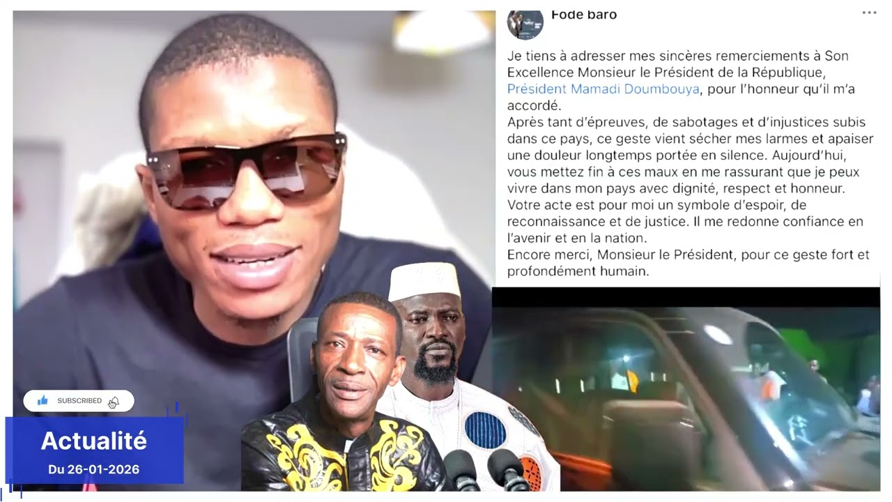 🚨 FODÉ BARO CHANGE D'AVIS DE QUITTER LE PAYS. DÉTAILS DANS LA VIDÉO