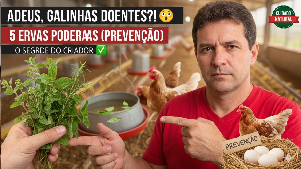 Adeus, galinhas doentes! O SEGREDO de 5 ervas para prevenir mortes em 8 horas
