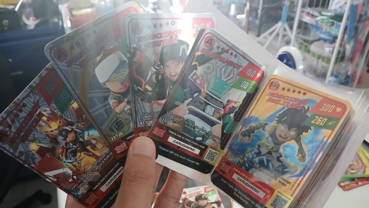 Gacha kartu hologram boboiboy Kuasa 3 dan Ochobot lagi di choki choki  season 2 eps 17 #boboiboy