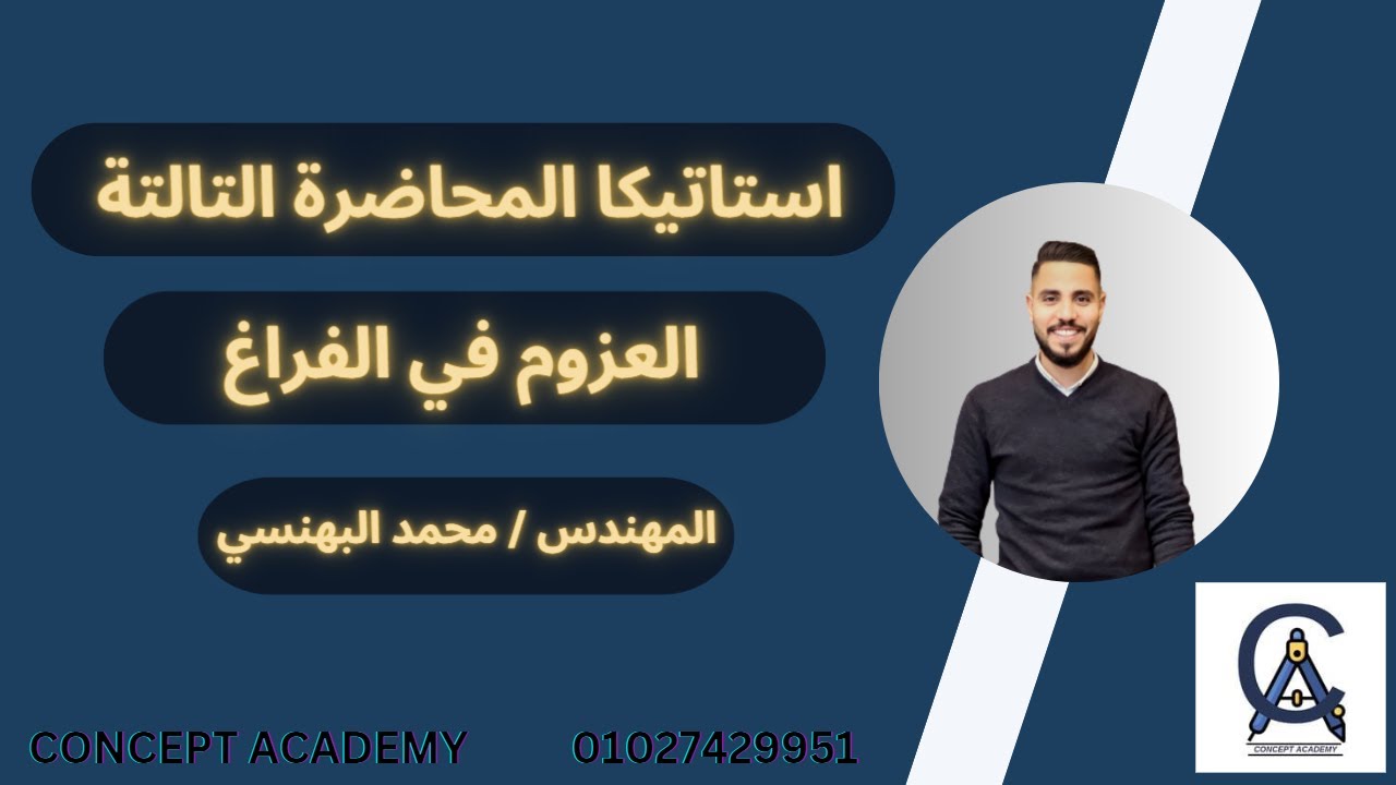 المحاضرة التالته ميكانيكا |شرح العزوم في الفراغ
