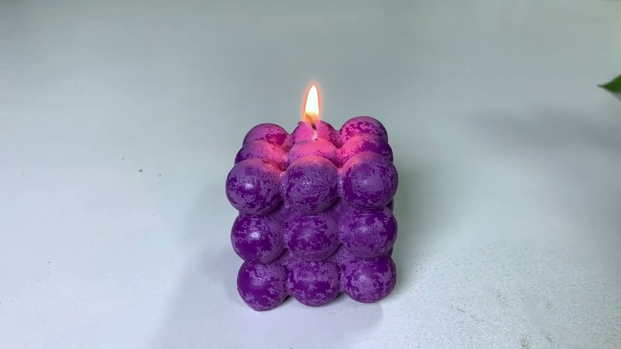 Step-by-Step Tutorial for Making 3D Bubble Cube Candle with SILICANDO&reg; Silicone Mold