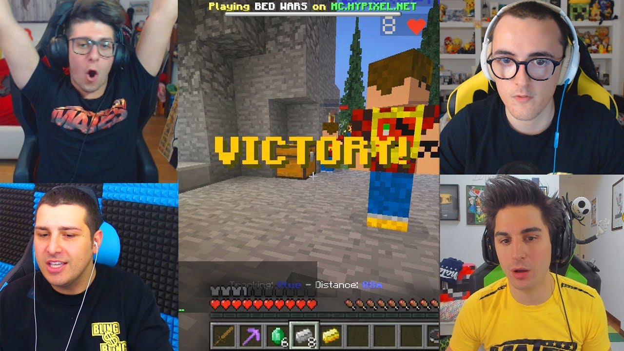 MINECRAFT MINIGAMES: DOMINIO TOTALE CON I MATES!! [4 FACECAM]