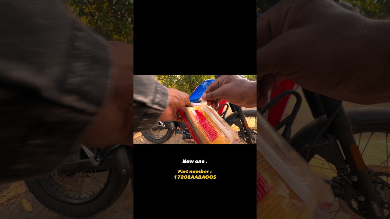 Changing Air filter of Xpulse 210 after 6660 kms (second service)