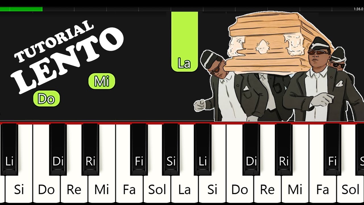 COMO TOCAR Coffin Dance de Astronomia 🎹 Tutorial para Piano | Meme del Ataud | FACIL | Easy