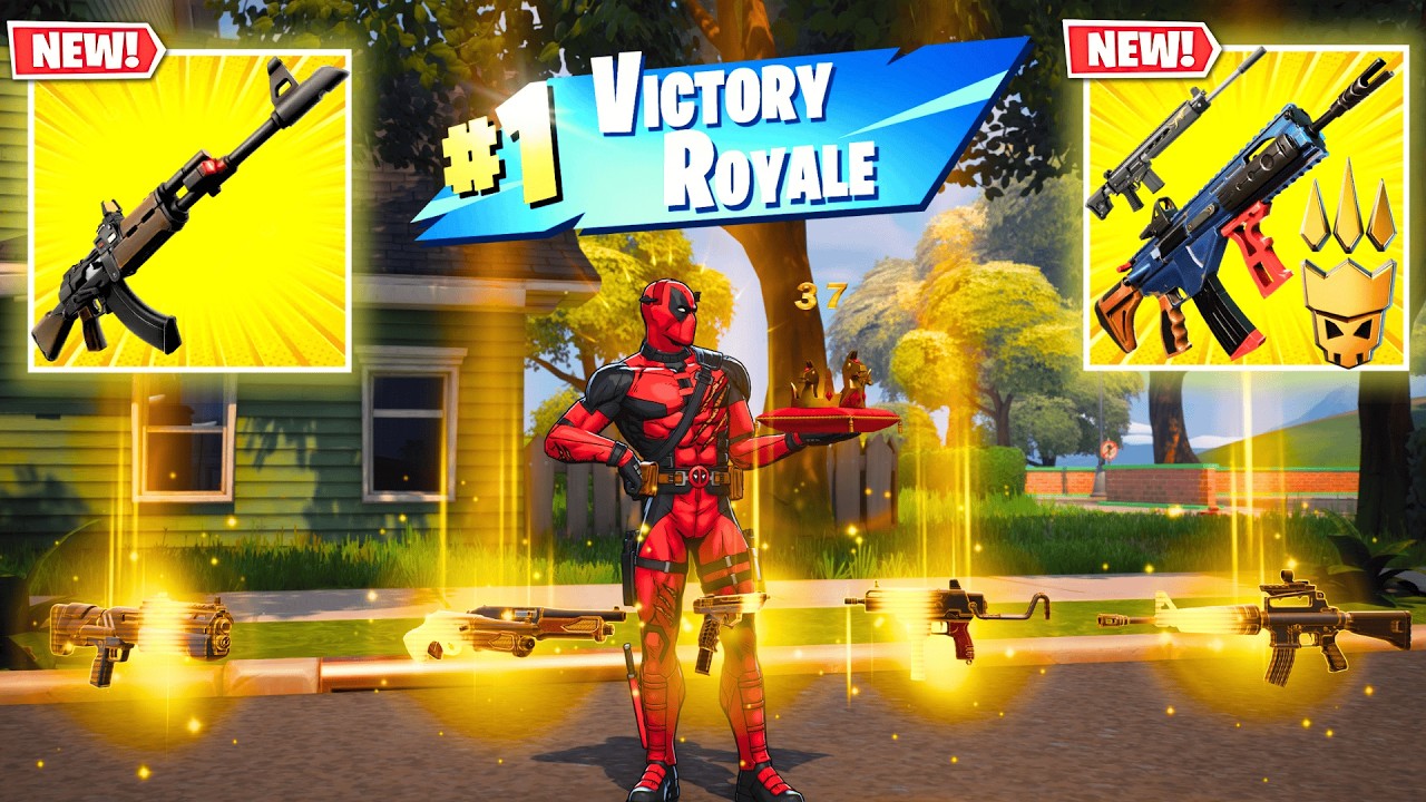 ALL MYTHIC AND EXOTIC GUNS IN FORTNITE (NEW! Fortnite Chapter 7 Season 1)