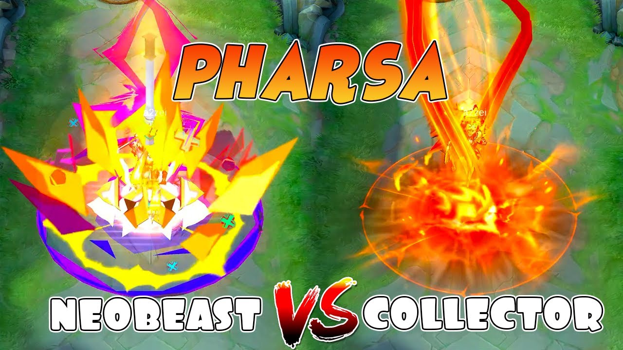 Сравнение скинов Pharsa Neobeast и Collector