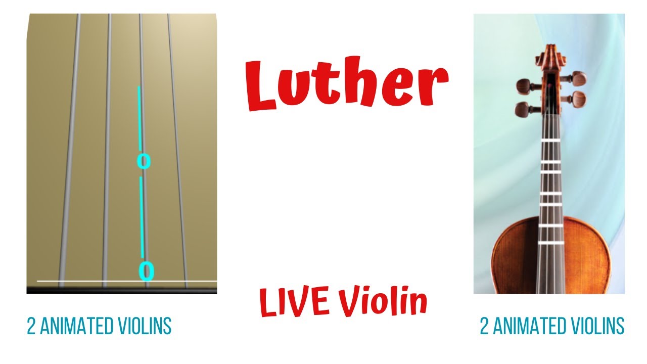 LUTHER 🎻 LIVE Violin Cover | Kendrick Lamar & SZA | Animated Violins (TAB & FINGERBOARD) | Tutorial