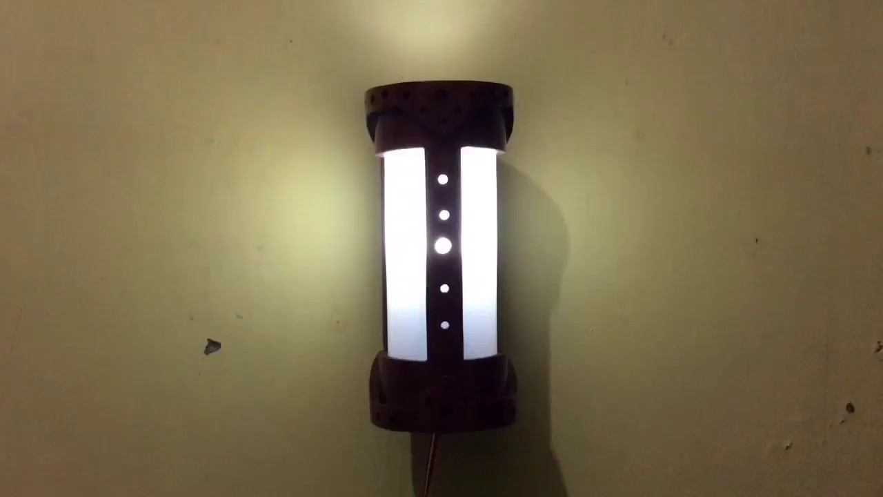 Ide Kreatif,!!! Cara Membuat Lampu Hias Dinding dari Bambu