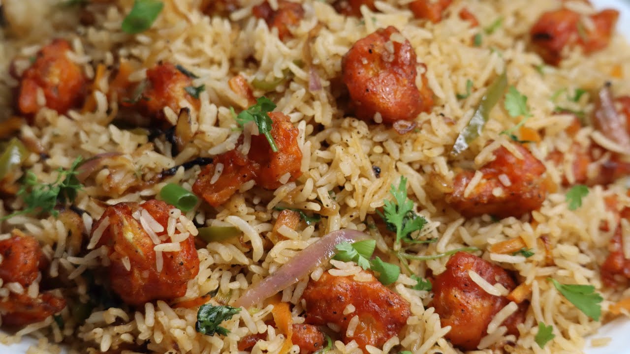 Gobi Fried Rice | Cauliflower Rice | Manchurian Rice Recipe| Street Style Gobi Manchurian Fried Rice