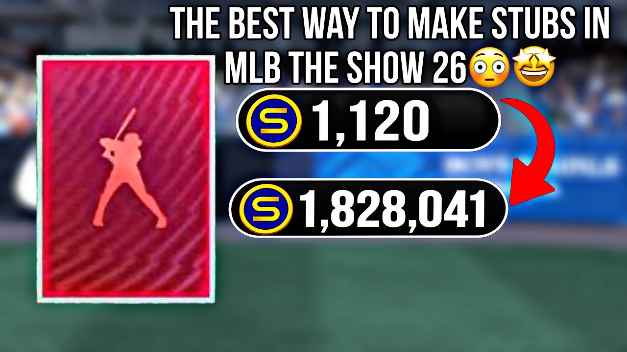 My MLB The Show 26 STUB MAKING METHOD(100k stubs a hour)😳