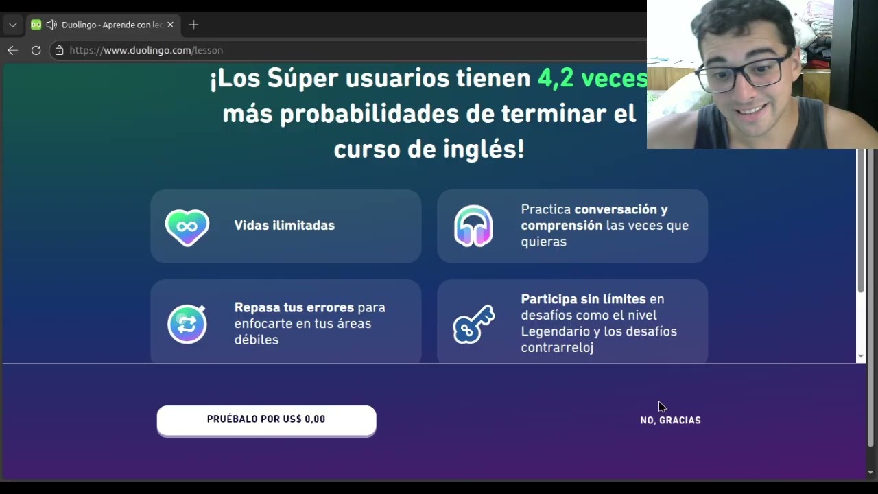 Aprendiendo inglés - Duolingo Día 5