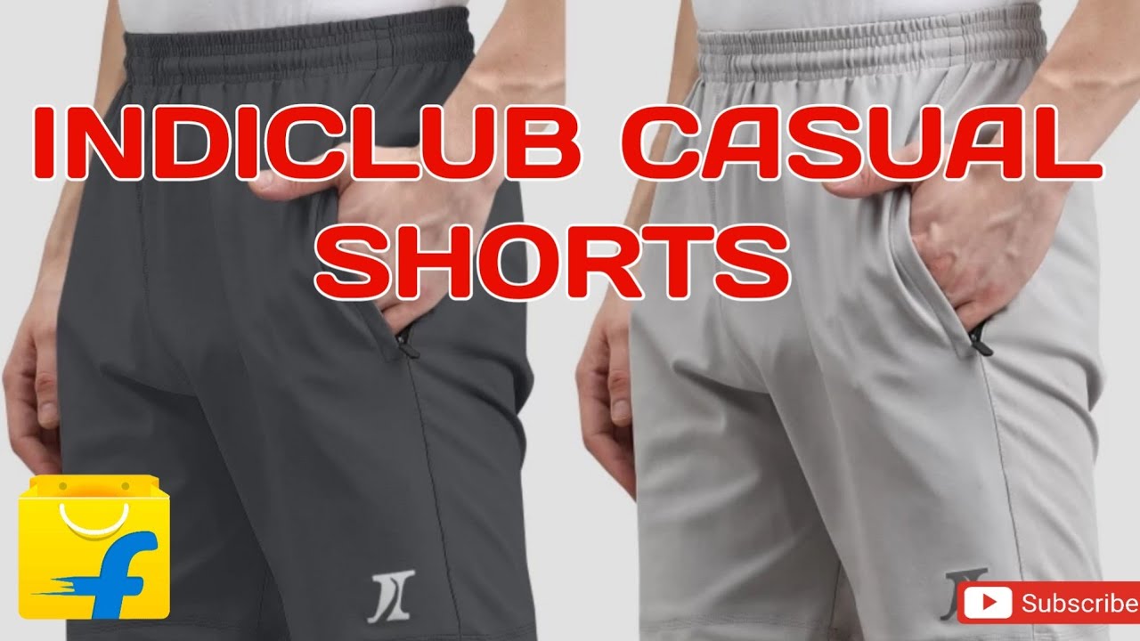 Malayalam Unboxing of  INDICLUB Solid Men Dark Grey, Grey Casual Shorts from Flipkart EP 31