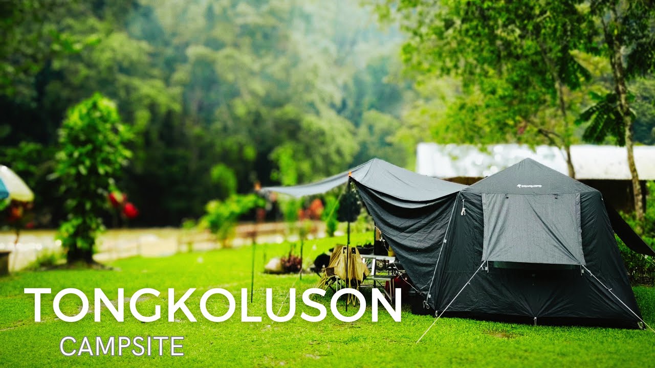 CAMPING IN THE RAIN FOR 36 HOURS AT TONGKOLUSON CAMPSITE, KIULU SABAH #vlog #camping #healing #rain